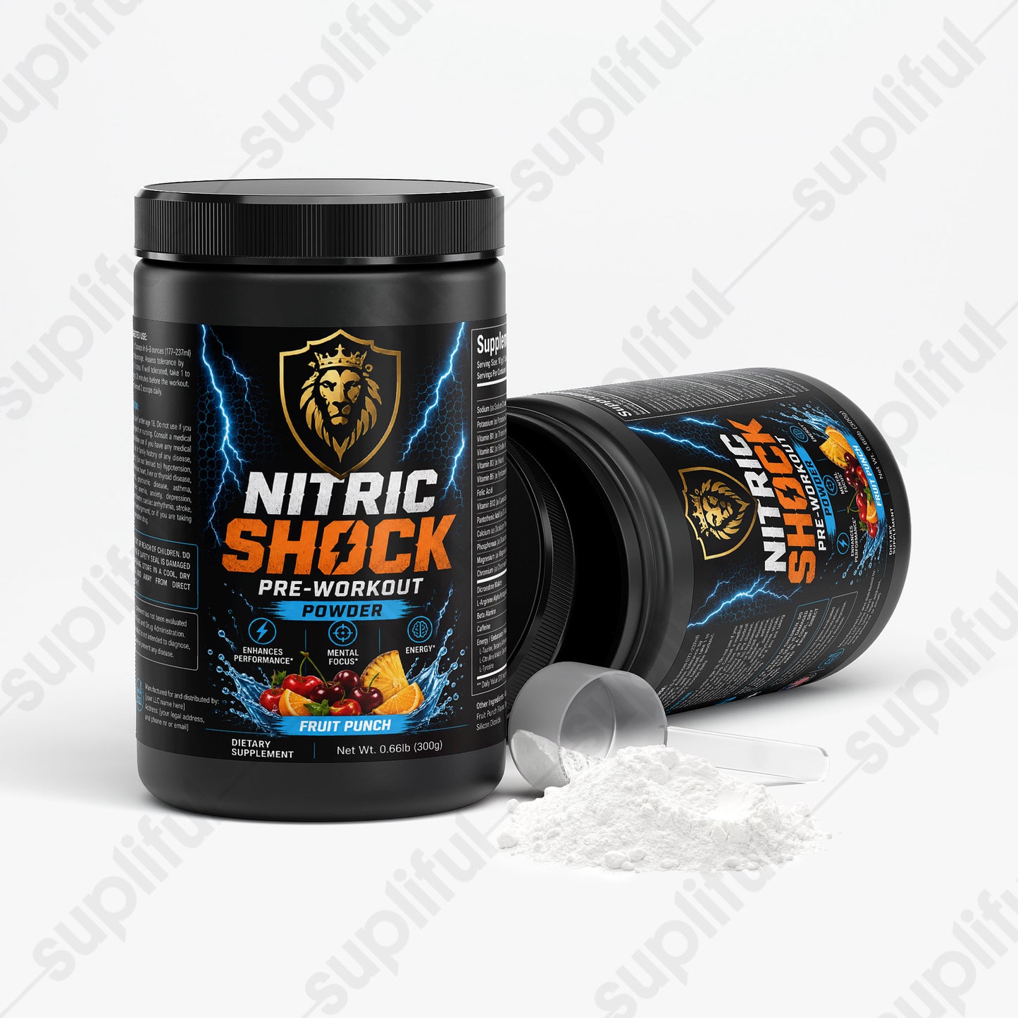 Nitric Shock Pre-Workout Powder (Fruit Punch)