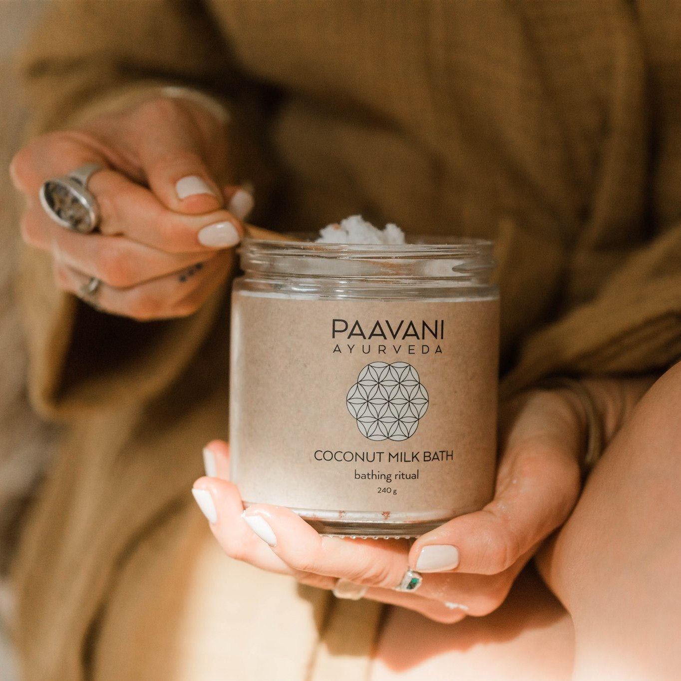 Coconut Milk Bath | Ayurvedic Herbal Soaking Ritual for Skin & Spirit